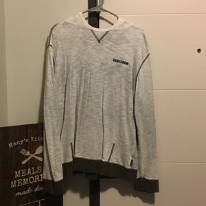 Men’s Gongshow white long sleeved hoodie